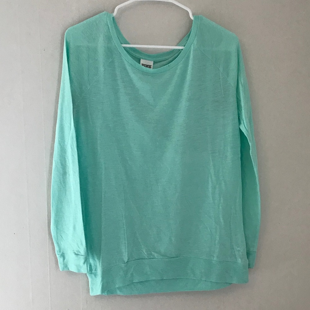 VS PINK teal comfy shirt